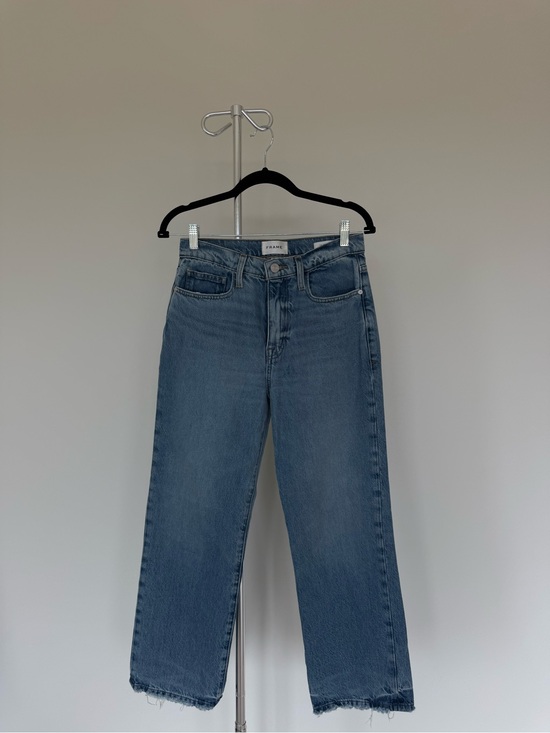 Frame Denim Denim - Frame Denim Straight Leg Jeans in Medium Blue